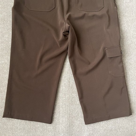 Chico's Pants Womens 1.5 (Size 10) Brown Crop Cargo Stretch Additions Casual - Picture 11 of 11